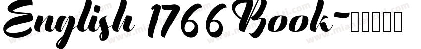 English 1766 Book字体转换